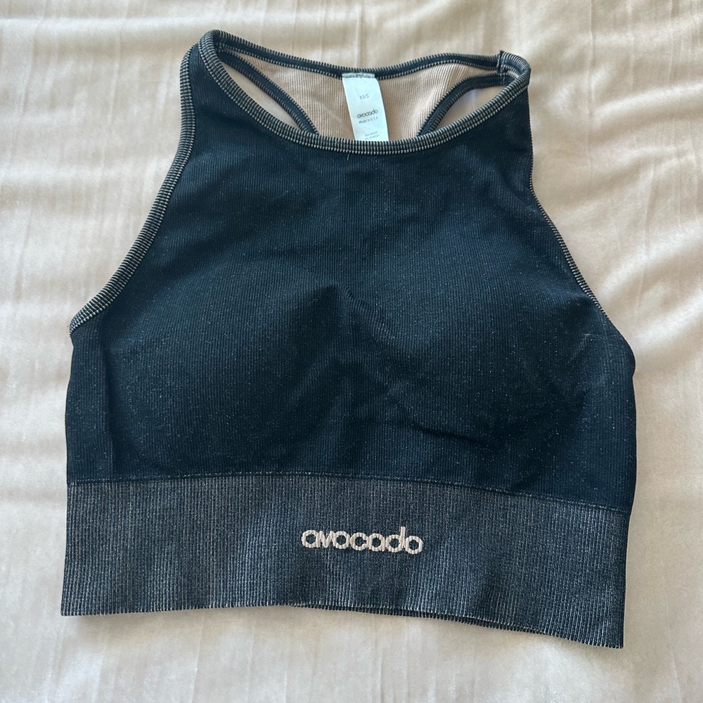 Avocado Charcoal Athletic Bra Top